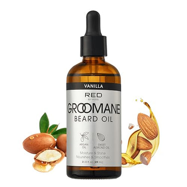 Red by Kiss Groomane Beard Oil Vanilla 3.5 oz - ANNS BEAUTY SUPPLY